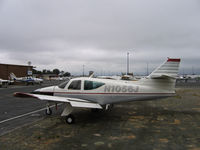 N1056J @ KPAO - 1973 Aero Commander 112 with lower cowl removed @ Palo Alto home base - by Steve Nation