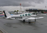 N3239W @ KSQL - 1995 Beech A36 on transient ramp visiting from KSBA - San Carlos, CA - by Steve Nation