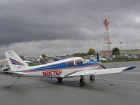 N8176P @ KSQL - 1963 Piper PA-24-250 Comanche on visitors ramp @ San Carlos, CA - by Steve Nation