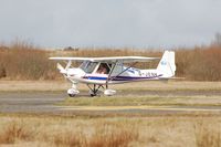 G-JENK @ EGFH - Resident Ikarus C42 of Swansea Sport Flying - by Roger Winser