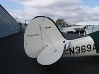 N369AS @ SZP - 1992 Classic Aircraft Corp. WACO YMF-5C upgraded to -5D SUPER, Jacobs R755 A2 300 Hp, tail with website - by Doug Robertson