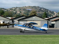 N57404 @ SZP - 1973 Bellanca 7ECA CITABRIA, Lycoming O-235 115 Hp, landing Roll Rwy 22 - by Doug Robertson