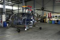 3E-KP @ LQBU - This Alouette is fitted with a ground radar on the nose that is being used to detect metal objects on the ground. Very useful during search mission in the wood areas of Bosnia. - by Joop de Groot