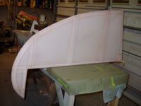 N3057K - Rudder nearly ready for paint