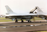 272 @ MHZ - F-16A Falcon of 332 Skv Royal Norwegian Air Force on the flight-line at the 1996 RAF Mildenhall Air Fete. - by Peter Nicholson