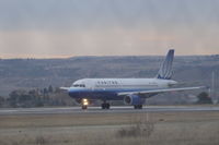N497UA @ KBIL - United Airlines Airbus A320 @ Billings Montana