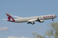 A7-AGC @ EGLL - Qatar Airways A340-600 - by Andy Graf-VAP