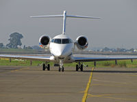 N269MJ @ KAPC - Heads-on shot of Maui Jim Inc. (Peoria, IL!) 2007 Challenger BD-100-1A10 (parrot tail logo) arriving at Napa, CA - by Steve Nation