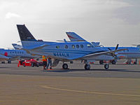 N444LR @ KAPC - Rolling out te red carpet for N444LR LLC (Malibu, CA) 1996 Beech C90A King Air @ Napa, CA (in from KCMA/Camarillo, CA) - by Steve Nation