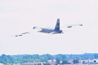 UNKNOWN @ DPA - B-52G pulling up after low approach on RY 4 past the control tower