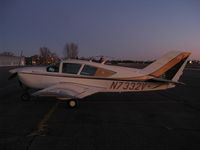 N7332V @ KAXN - Bellanca 17-31 Viking on the line at dusk.