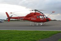 G-OHMS @ EGFH - Ecureuil 2 temporarily based at Swansea Airport. Operated by Western Power Distribution (South West) - by Roger Winser