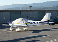 N75SY @ KSQL - Locally-based 2008 P2002 Soierra @ KSQL/San Carlos, CA - by Steve Nation