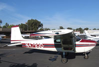 N4793D @ KPAO - Far from home: Utah-based Straight tail 1958 Cessna 182A in for maintenance (sans prop) @ KPAO/Palo Alto, CA - by Steve Nation