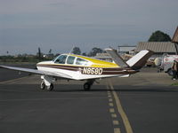 N858D @ SZP - 1966 Beech V35 BONANZA, Continental IO-520-B 285 Hp, taxi - by Doug Robertson