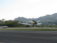 N858D @ SZP - 1966 Beech V35 BONANZA, Continental IO-520-B 285 Hp, takeoff climb Rwy 04 - by Doug Robertson