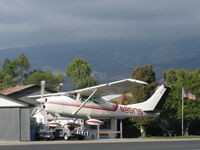 N8517S @ SZP - 1965 Cessna 182H SKYLANE, Continental O-470 230 Hp, takeoff climb Rwy 22 - by Doug Robertson