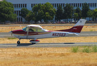 N52563 @ KCCR - Concord Flying Club 1973 Cessna 182P climbs out from RWY19L @ KCCR/Buchanan Field, Concord, CA - sharp color scheme! - by Steve Nation