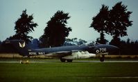 XP919 @ EGDY - The first production Sea Vixen FAW.2. Coded 706 of 766 NAS, taxying to the apron after landing at base, summer of 1969 or 1970. - by Roger Winser