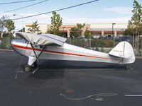 N26528 @ KHWD - 1940 Taylorcraft BL-65 minus prop @ KHWD/Hayward Air Terminal, CA in Oct 2005 - by Steve Nation