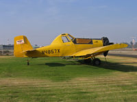 N4857X @ KTLR - Moore Aviation (titles on tail) 1974 Rockwell Intl S-2R rigged for spraying at KTLR/Mefford Field, Tulare, CA in Nov 2005 - by Steve Nation