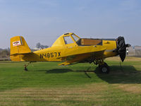 N4857X @ KTLR - Moore Aviation (titles on tail) 1974 Rockwell Intl S-2R rigged for spraying at KTLR/Mefford Field, Tulare, CA in Nov 2005 - by Steve Nation