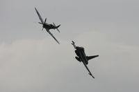 ZJ916 @ EGVA - Taken at the Royal International Air Tattoo 2010, displayed with Spitfire MK356 of the Battle of Britian Memorial Flight - by Steve Staunton
