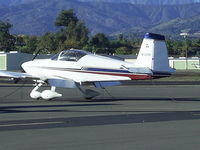 N132RV @ POC - Parked in transient parking - by Helicopterfriend