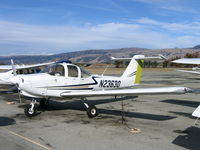 N23630 @ E16 - 1981 Piper PA-38-112 (note green primer on rudder) @ E16/South County Airport/San Martin, CA home base - by Steve Nation