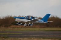 G-BIBA @ EGFH - SOCATA Tampico departing Swansea Airport - by Roger Winser