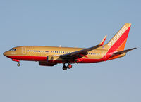 N714CB @ KLAS - Retro