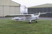 G-AJEM @ EGFH - Classic Auster Autocrat visiting Swansea Airport. - by Roger Winser