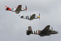 N88972 @ PAE - A B-25 and two P-51's makes for an awesome sound! - by Duncan Kirk