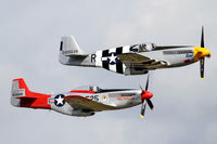 N5087F @ PAE - Local buddies strut their stuff in their P-51's - by Duncan Kirk