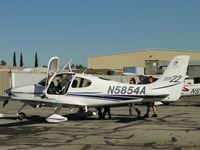 N5854A @ CNO - Loading up and preparing to leave - by Helicopterfriend