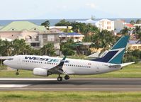 C-FWAF @ TNCM - Canjet landing at TNCM runway 10