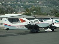 N6607J @ POC - Parked in transient parking - by Helicopterfriend