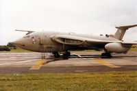 XL164 @ EGVA - Victor K.2 named Sausy Sal, callsign Spartan, of 55 Squadron at RAF Marham on display at the 1993 Intnl Air Tattoo at RAF Fairford - still wearing 41 mission symbols from the 1991 Gulf War. - by Peter Nicholson