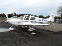 N450AP @ O41 - 2004 Cirrus Design SR22 at Woodland Aviation for maintenance - WATTS-Woodland Airport, CA - by Steve Nation