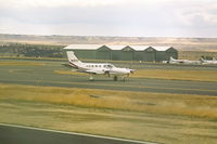 N10FB @ KBIL - Cessna 425 - by Daniel Ihde