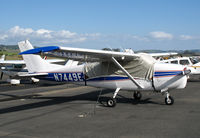N7449E @ O69 - 1960 Cessna 210 with cockpit cover @ Petaluma, CA - by Steve Nation