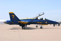 163468 @ AFW - USN Blue Angles F/A-18 Hornet at Alliance Airport - Ft. Worth, TX