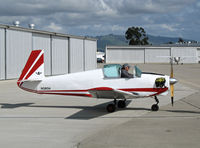 N380A @ KWVI - 1949 Mooney M-18L brakes off - by Steve Nation