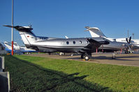 D-FFHZ @ EGGW - German registered 2007 Pilatus Aircraft Ltd PC, c/n: 847 at Luton - by Terry Fletcher