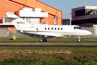 N914CE @ EGGW - 2007 Hawker Beechcraft Corp HAWKER 850XP, c/n: 258841 heads for Amsterdam - by Terry Fletcher