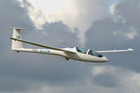 SE-UTM @ ESGP - A DG-1000T glider flying at Göteborg Säve airport, Sweden, This type has a small 30hp retractable engine behing the cockpit.
