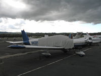N4011W @ KCCR - Locally-based 1966 Piper PA-32-300 buttoned-up @ Buchanan Field, Concord, CA just before a storm - by Steve Nation
