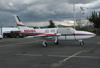 N90464 @ KCCR - Locally-based 1975 Ted Smith Aerostar 601P with cockpit cover @ Buchanan Field, Concord, CA just before a storm - by Steve Nation