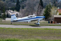 N690V @ O61 - 1990 Weinberg VANS RV-6 touches down @ Cameron Airpark, CA (damaged beyond repair at Sparks, NV on April 26, 2009; canopy opened after take-off and aircraft veered off of runway during emergency landing; registration canceled June 3, 2009) - by Steve Nation