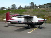 N5565B @ O61 - Locally-based straight tail 1956 Cessna 182 with cockpit cover @ Cameron Airpark, CA - by Steve Nation